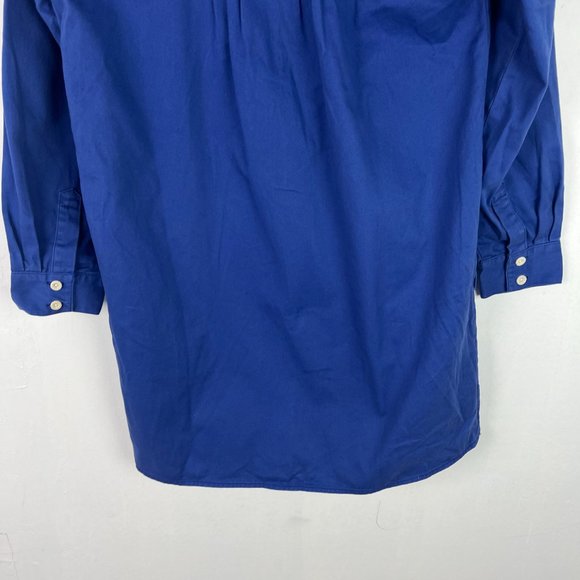 NWT Madewell Mini Shirtdress in Regenerative Chino Long Sleeve Blue Size Small S - Picture 12 of 12